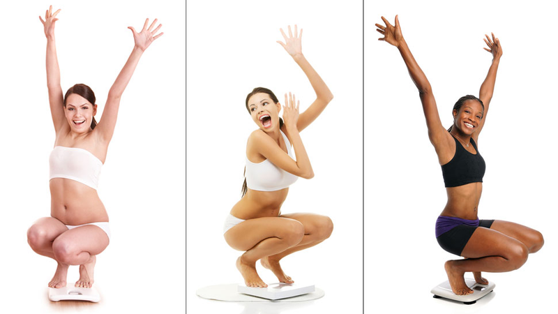 Illustration for article titled The Inanity of Women on Scales in Stock Photos